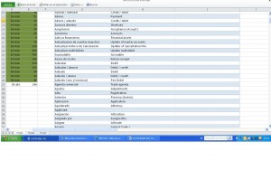 Glosario en Excel creado con 365