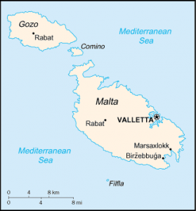 Mapa de Malta