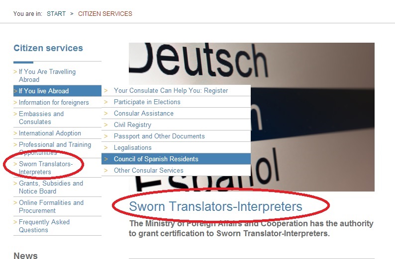 sworn translators interpreters