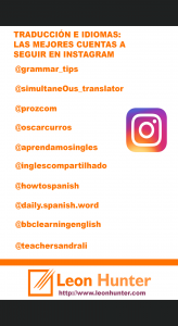 Las Diez mejores cuentas de traducciones para seguir en Instagram