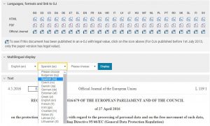 CÓMO VER DOS IDIOMAS EN EURLEX_MULTILINGUAL DISPLAY