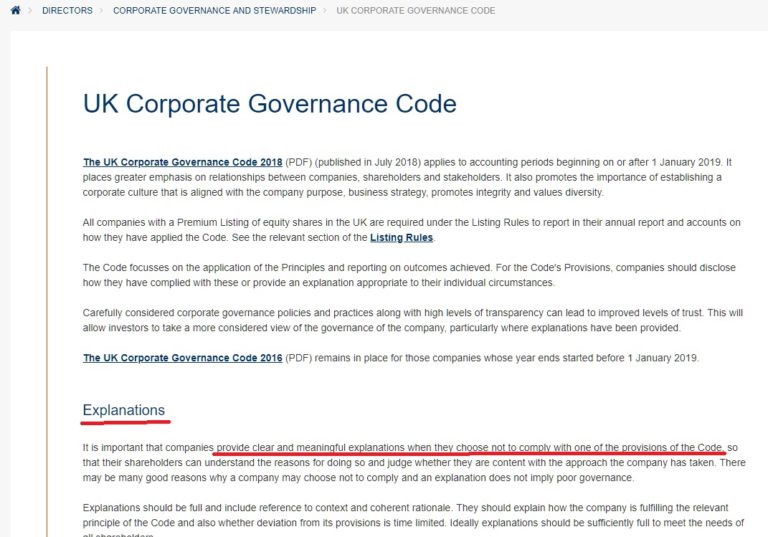 corporate governance uk essays