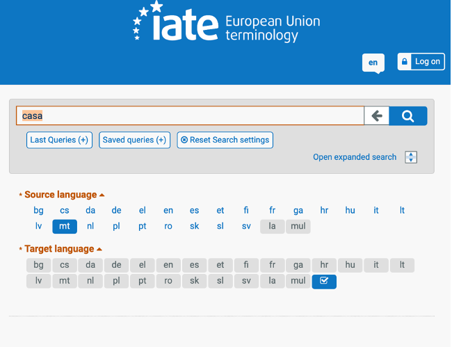 Recursos para traductores IATE